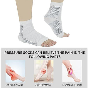 ORTHO Bamboo Neuropathy Socks|| SWOLLEN FEET AND ANKLES PAIN RELIEF BAMBOO COMPRESSION SOCKS (DOCTOR'S CHOICE) BUY 1 GET 1 FREE- (PACK OF 2)